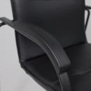 Кресло SAMBA AKS-1, основание черное, Pegasso черный, мягкие подлокотники